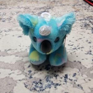 Aurora Blue,Yellow & Pink Bubblegum Koala Soft Plush Excellent Condition